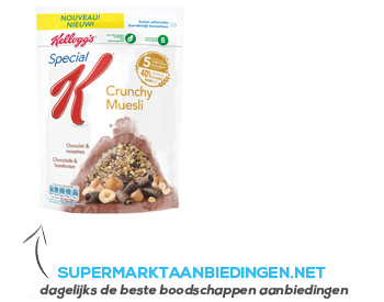 Kellogg's Special K crunchy muesli chocolade aanbieding