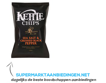 Kettle Sea salt-crushed black pepper aanbieding