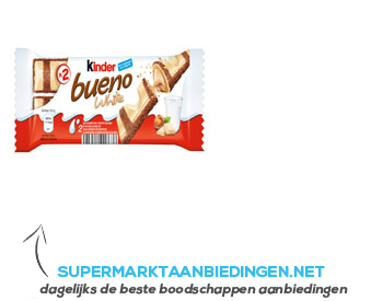 Kinder Candybar met hazelvull en witte choc aanbieding