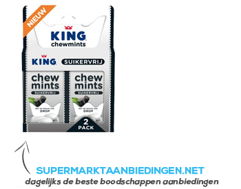 King Chewmints drop suikervrij aanbieding