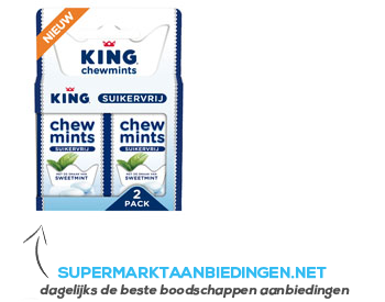 King Chewmints original suikervrij aanbieding