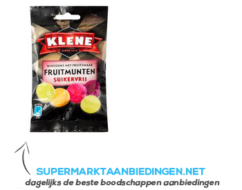 Klene Fruitmunten suikervrij aanbieding