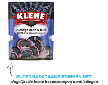 Klene Luchtige drop en fruit aanbieding