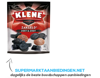 Klene Zakgeld aanbieding