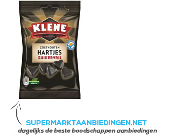 Klene Zoethouten hartjes suikervrij aanbieding