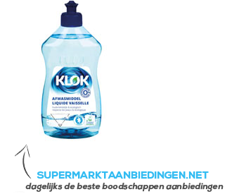 Klok Eco afwasmiddel aanbieding