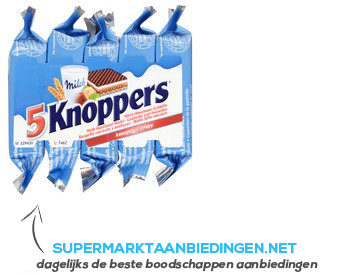 Knoppers Melk hazelnootwafel aanbieding