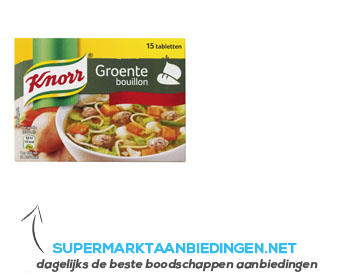 Knorr Bouillon groente aanbieding