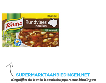 Knorr Bouillon rundvlees aanbieding