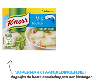 Knorr Bouillon vis aanbieding