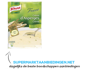 Knorr Finesse asperge-crèmesoep aanbieding