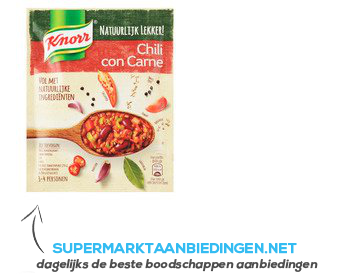 Knorr Maaltijd mix chili con carne aanbieding