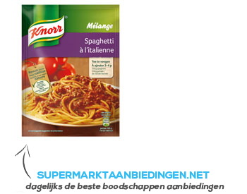 Knorr Melange spaghetti a l’italienne aanbieding