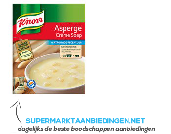 Knorr Mix aspergesoep crème aanbieding