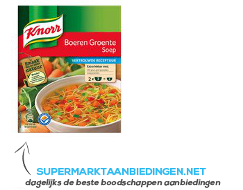 Knorr Mix boeren groentesoep aanbieding