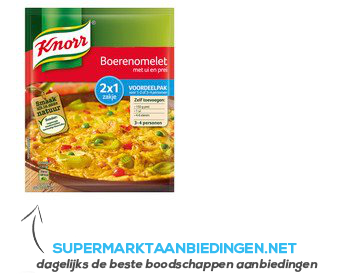 Knorr Mix boerenomelet aanbieding