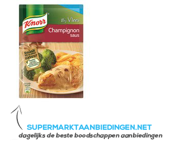 Knorr Mix champignonsaus aanbieding