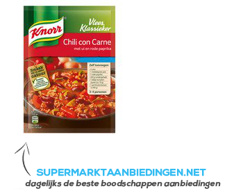 Knorr Mix chili con carne aanbieding