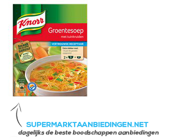 Knorr Mix groentesoep aanbieding