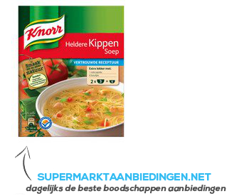 Knorr Mix heldere kippensoep aanbieding