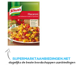 Knorr Mix macaroni aanbieding