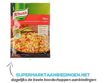 Knorr Mix nasi goreng aanbieding