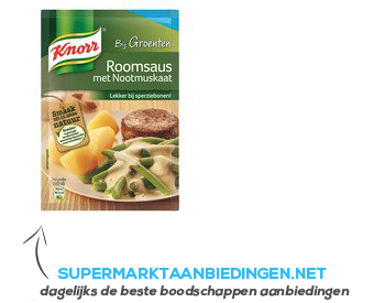 Knorr Mix roomsaus met nootmuskaat aanbieding