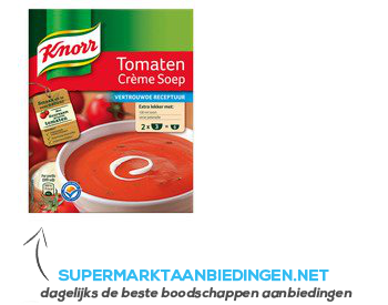 Knorr Mix tomatensoep crème aanbieding