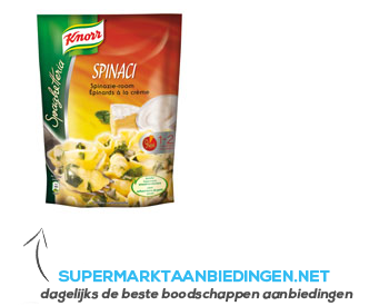 Knorr Pastagerecht spaghetteria spinazie aanbieding