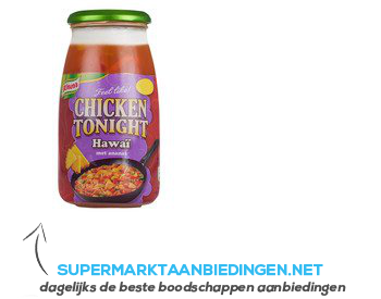 Knorr Roerbaksaus chicken tonight Hawaï aanbieding