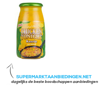 Knorr Roerbaksaus chicken tonight kerrie aanbieding