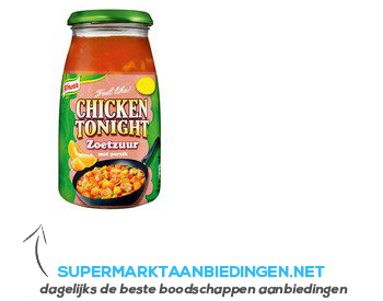 Knorr Roerbaksaus chicken tonight zoetzuur aanbieding