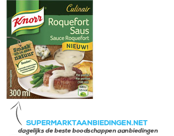 Knorr Roquefort saus aanbieding