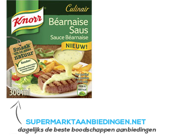 Knorr Saus bernaise aanbieding