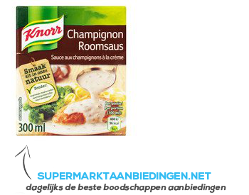 Knorr Saus champignon roomsaus aanbieding