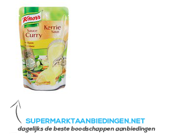 Knorr Saus in zak kerrie aanbieding