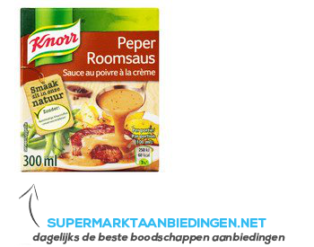 Knorr Saus peperroomsaus aanbieding