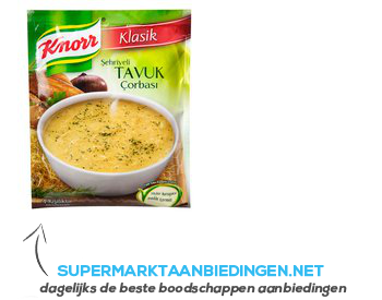 Knorr Sehriyeli tavuk corbasi (kippensoep) aanbieding