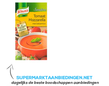 Knorr Soep sensations tomaat mozzarella aanbieding