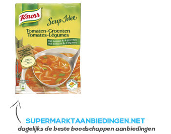 Knorr Soup idee tomaat/ groenten aanbieding