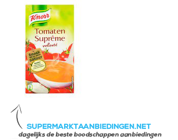 Knorr Supreme tomatensoep aanbieding