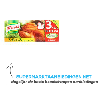 Knorr Tavuk bulyon (kippenbouillon) aanbieding