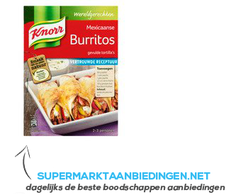 Knorr Wereldgerechten burritos aanbieding