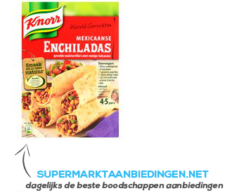 Knorr Wereldgerechten enchilada aanbieding