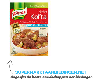 Knorr Wereldgerechten Griekse kofta aanbieding