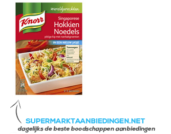 Knorr Wereldgerechten hokkien noedels aanbieding