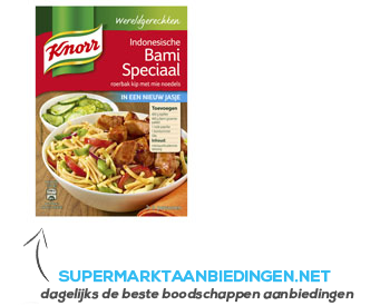 Knorr Wereldgerechten Indonesische bami aanbieding