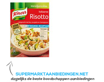 Knorr Wereldgerechten Italiaanse risotto aanbieding