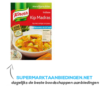 Knorr Wereldgerechten kip madras aanbieding