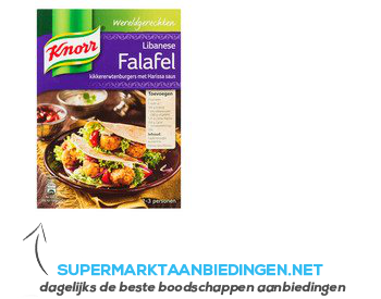 Knorr Wereldgerechten Libanese falafel aanbieding